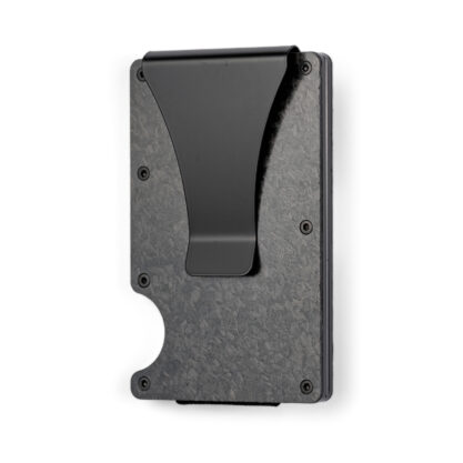 Kaarditasku Elevated Metallic Forged Carbon valgel taustal